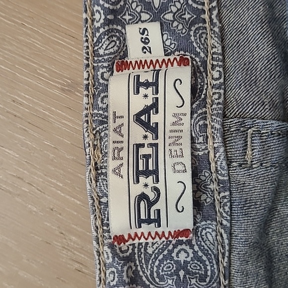 Ariat Real Denim Jeans Women's sz 26S Low Rise Bootcut Denim Jeans - Picture 8 of 14